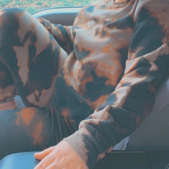 Fruit of the Loom Jackets & Blazers - ❤️Custom Bleach tie dye pull over❤️